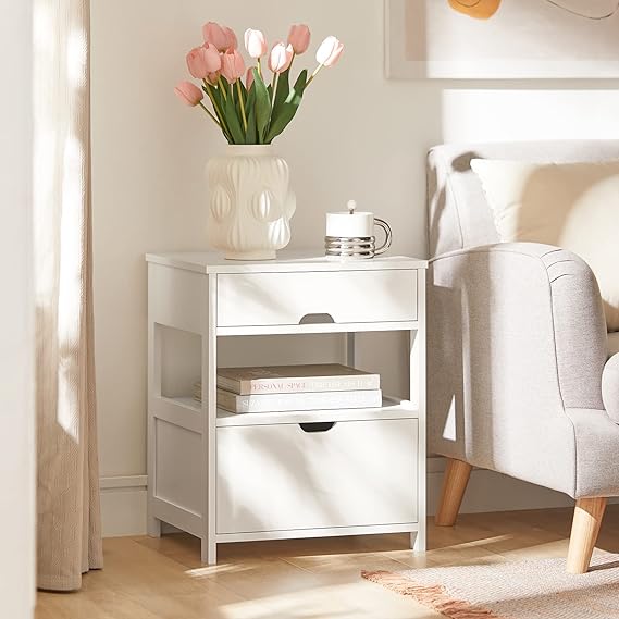 Bedside table with two drawers from Subai