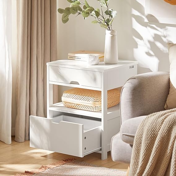 Bedside table with two drawers from Subai