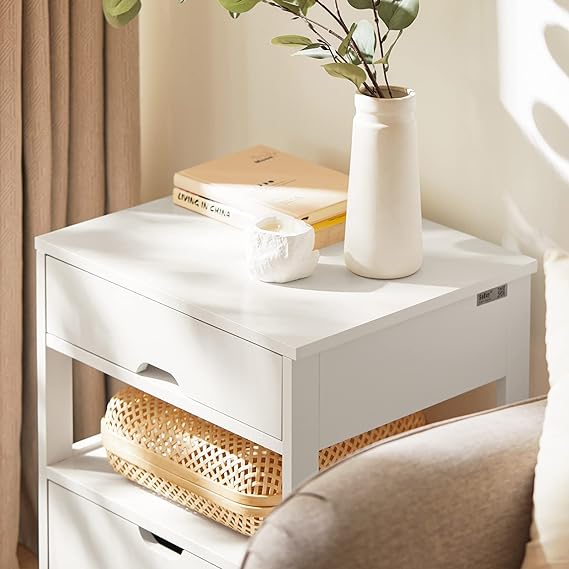 Bedside table with two drawers from Subai
